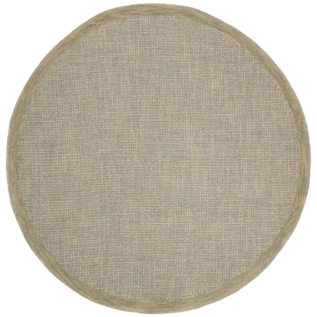 Safavieh 6 x 6 ft. Abstract 220B Hand Tufted Round Area Rug; Gold & Grey ABT220B-6R